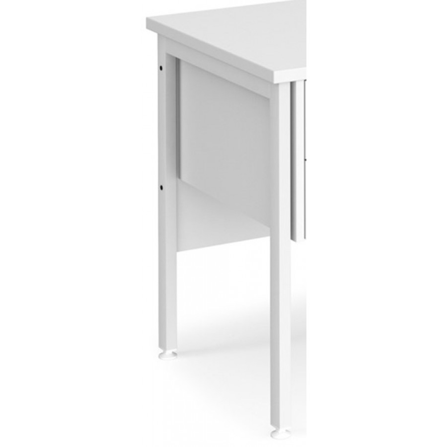 Maestro H Frame Shallow Desk with Two Drawer Pedestal